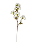 Tall White Blossom Stem Indoor Faux Flower