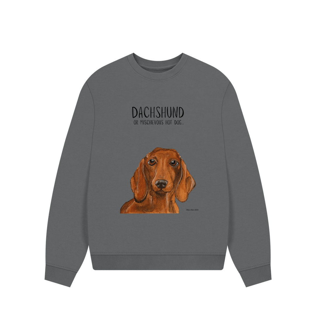 Comfy, Cozy, &amp; Cute: The Dachshund Oversized Sweatshirt"