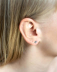 Elegant Silver 925 Stud Earrings – Minimalist & Lightweight by Maarja Palu at www.brixbailey.com