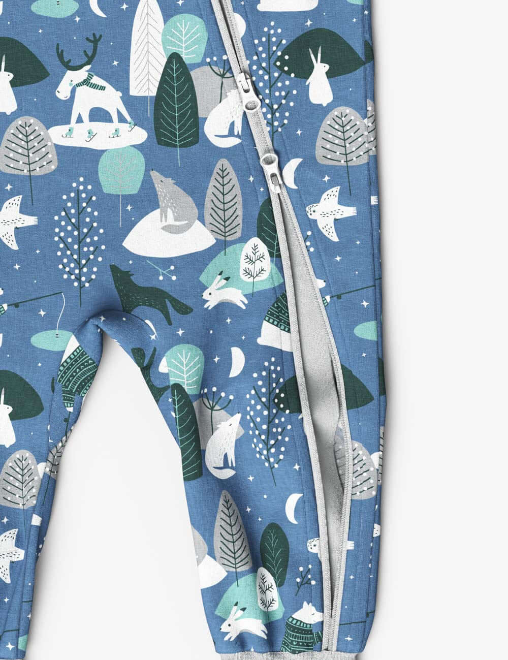 Winter Animals Baby Sleepsuit