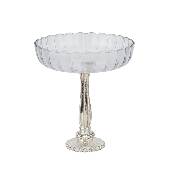 Silver mercury glass display bowl with antiqued finish, perfect for centerpieces or decor, 30cm diameter  

**  
- **Keywords included:** mercury glass, display bowl, antiqued finish, centerpiece, decor  
- **Clear description:** Describes material, color, size, and purpose  
- **SEO & accessibility optimized:** Concise yet informative for screen readers and search engines by Sostter at brixbailey.com