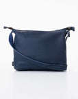 Dark Blue Leather Shoulder Bag