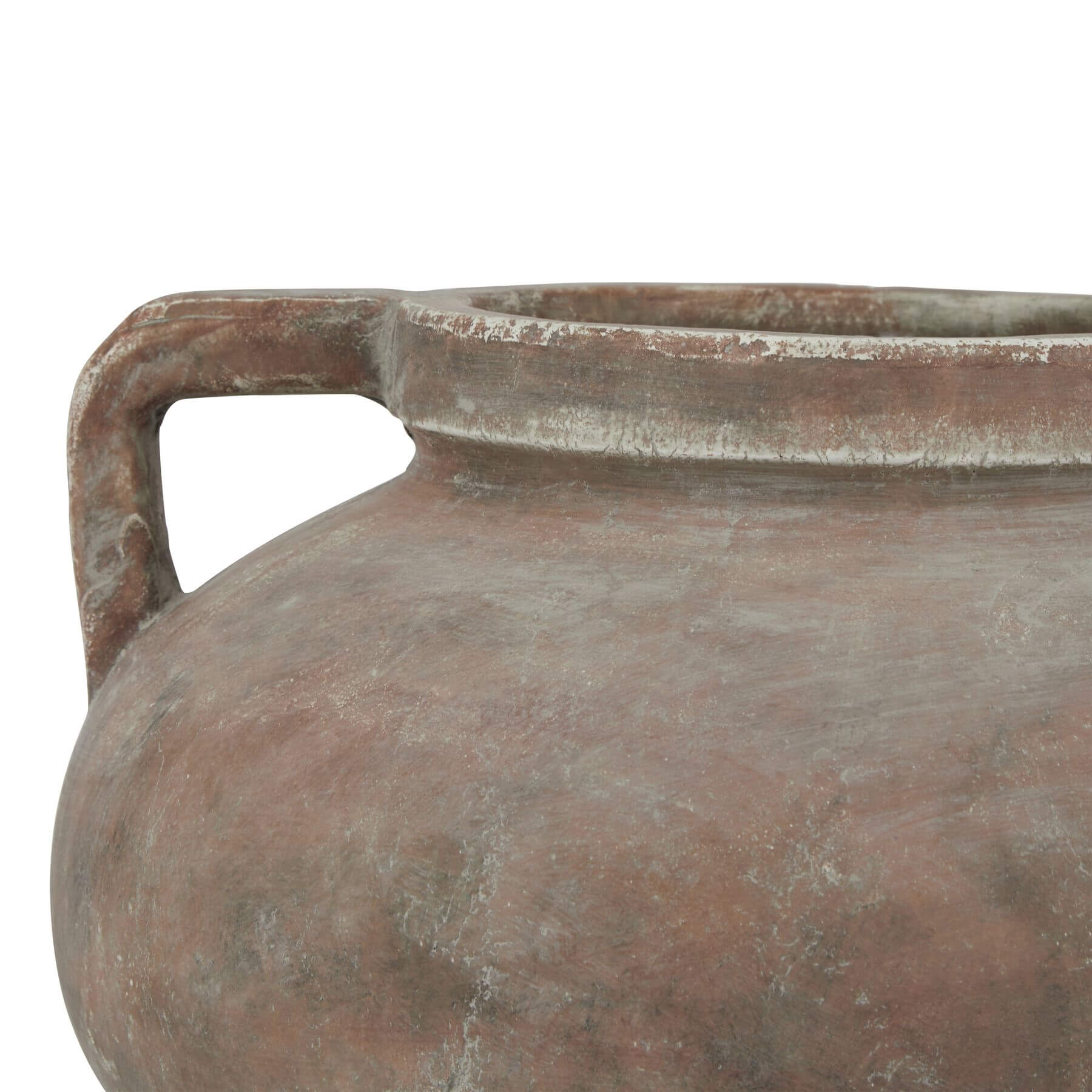 Large Siena Brown Pelike Pot Vase