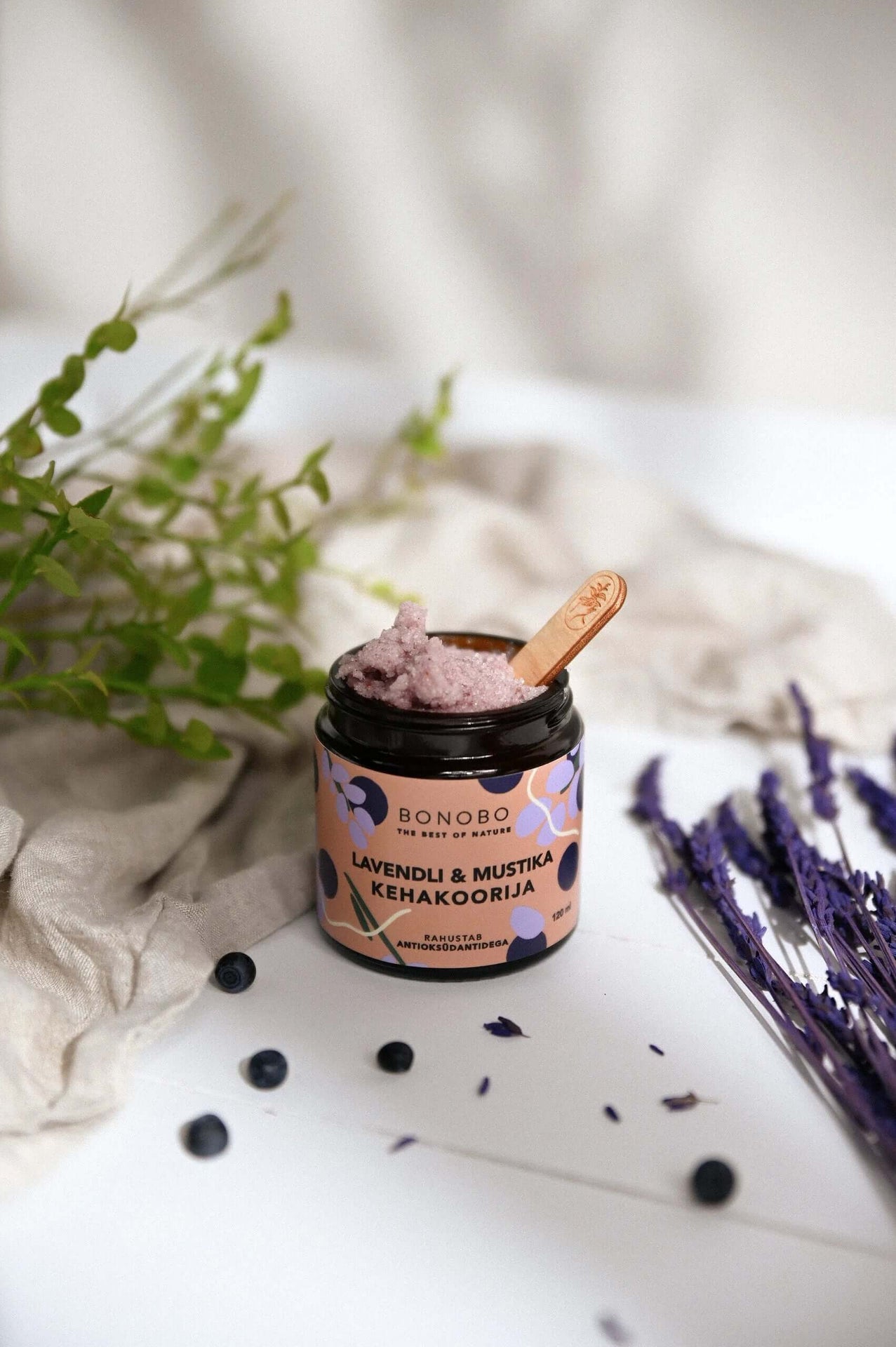 Blueberry Lavender Scrub – Soothes &amp; Rejuvenates All Skin Types by BONOBO at www.brixbailey.com