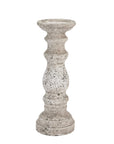 Stone Ceramic Column Candle Holder