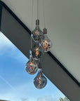 5 Light Cluster Evo Pendant Chandelier | Stairwell & High Ceiling Lighting UK