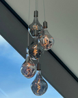 5 Light Cluster Evo Pendant Chandelier | Stairwell & High Ceiling Lighting UK