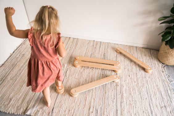 Wooden Balance Beams for Kids – Develop Coordination &amp; Creativity by Ewart Woods at www.brixbailey.com