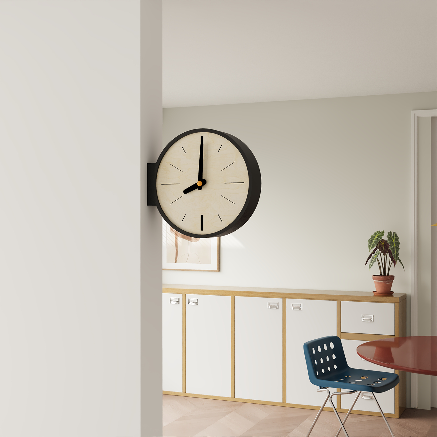 Classic Corner View Clock-5