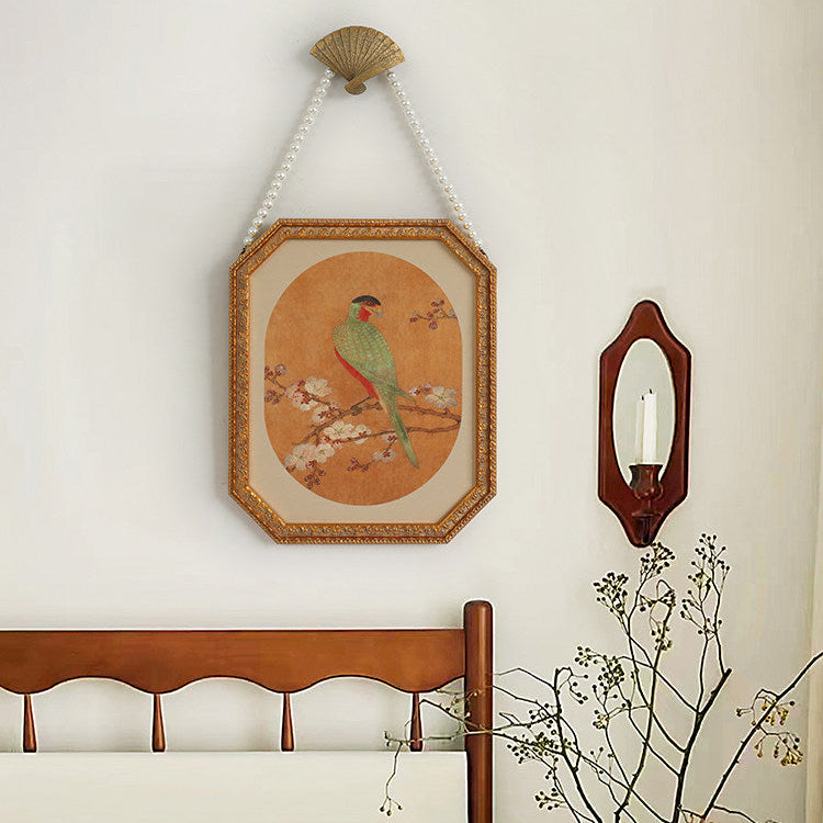 French and Chinese Fusion Wall Art with Gold Frame