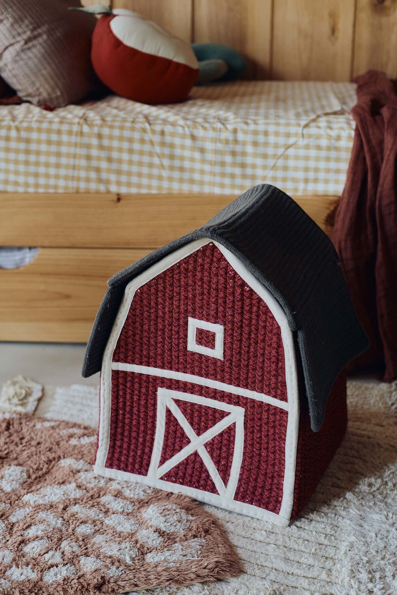Decorative Barn Style Storage Basket