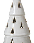 Elegant White Ceramic LED Tree | Modern Glow Decor