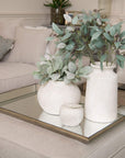 Vintage Astor Distressed Mirror Tray | Wood Accent Decor