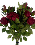 Pack of 6 x 60cm Artificial Red Rose Flower-0