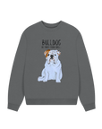 Bulldog Bliss: Furry Road Drill Oversized Sweatshirt for Fierce & Cozy Style!