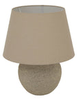 Grey Ceramic Table Lamp for Mediterranean Mood Lighting