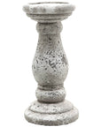 Small Stone Look Ceramic Candle Holder for Minimalist Home Decor