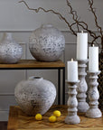Ceramic Vase with Natural Stone Finish