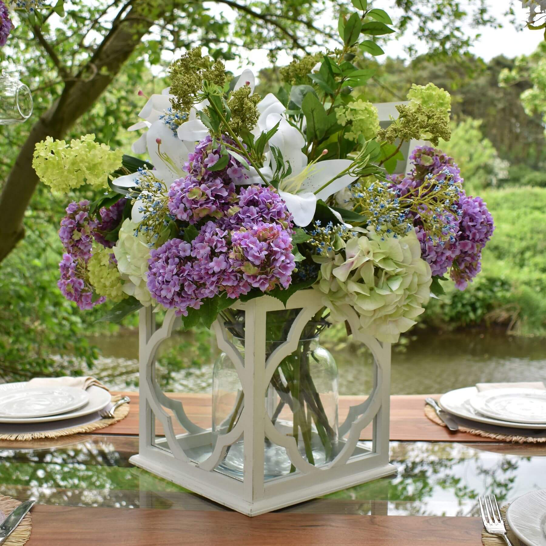 Cream Artificial Gardenia Stem for Home Decor