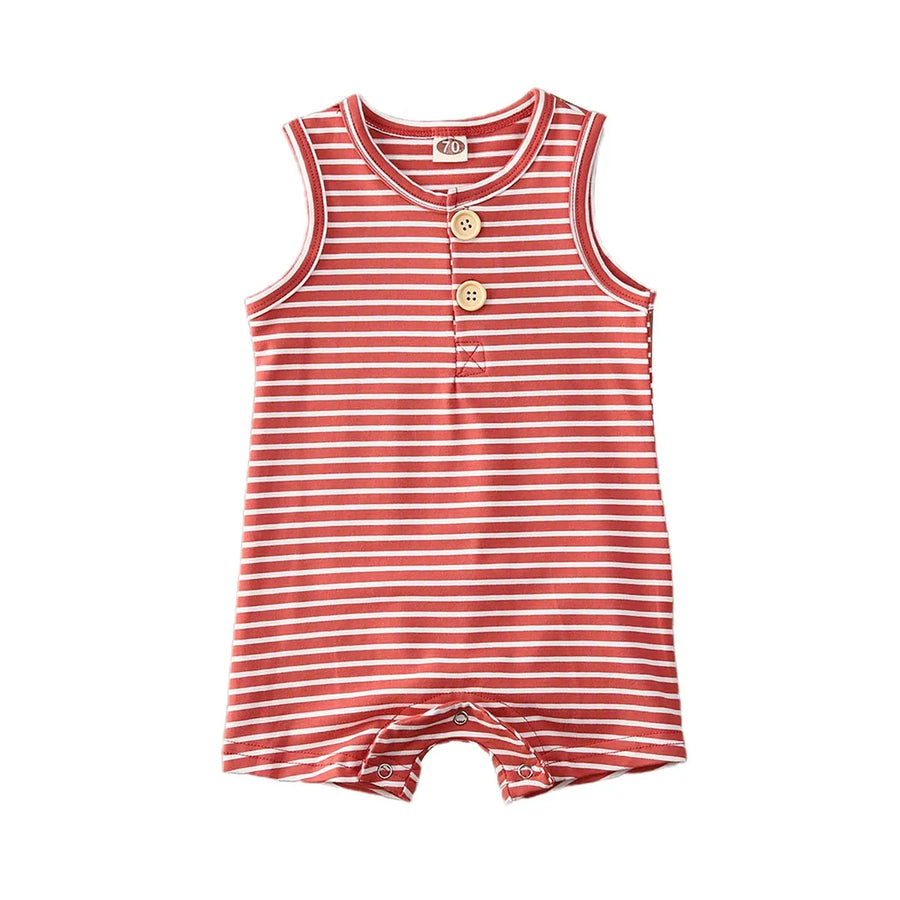 Adorable Baby Rompers for Boys & Girls - Soft Cotton Blend, Striped Design, Comfortable & Stylish for Everyday Wear by Baby Lamby at brixbailey.com