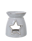 White Ceramic Star Tealight and Wax Melt Holder