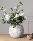Stone Finish Ceramic Vase for Modern Homes