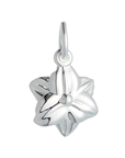 Daffodil Flower Silver & Solid Gold Charm