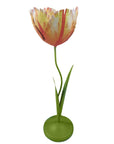 Dahlia Sunset Tulip Candleholder - Tole