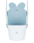 Handmade Leather Daisy Barrel Bag - White