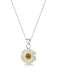 Daisy Round Pendant Necklace