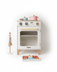 White Wooden Pretend Play Oven Set