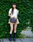 Handmade Leather Satchel - Dark Brown