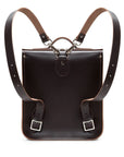 Handmade Leather City Backpack - Dark Brown