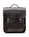 Handmade Leather City Backpack - Dark Brown