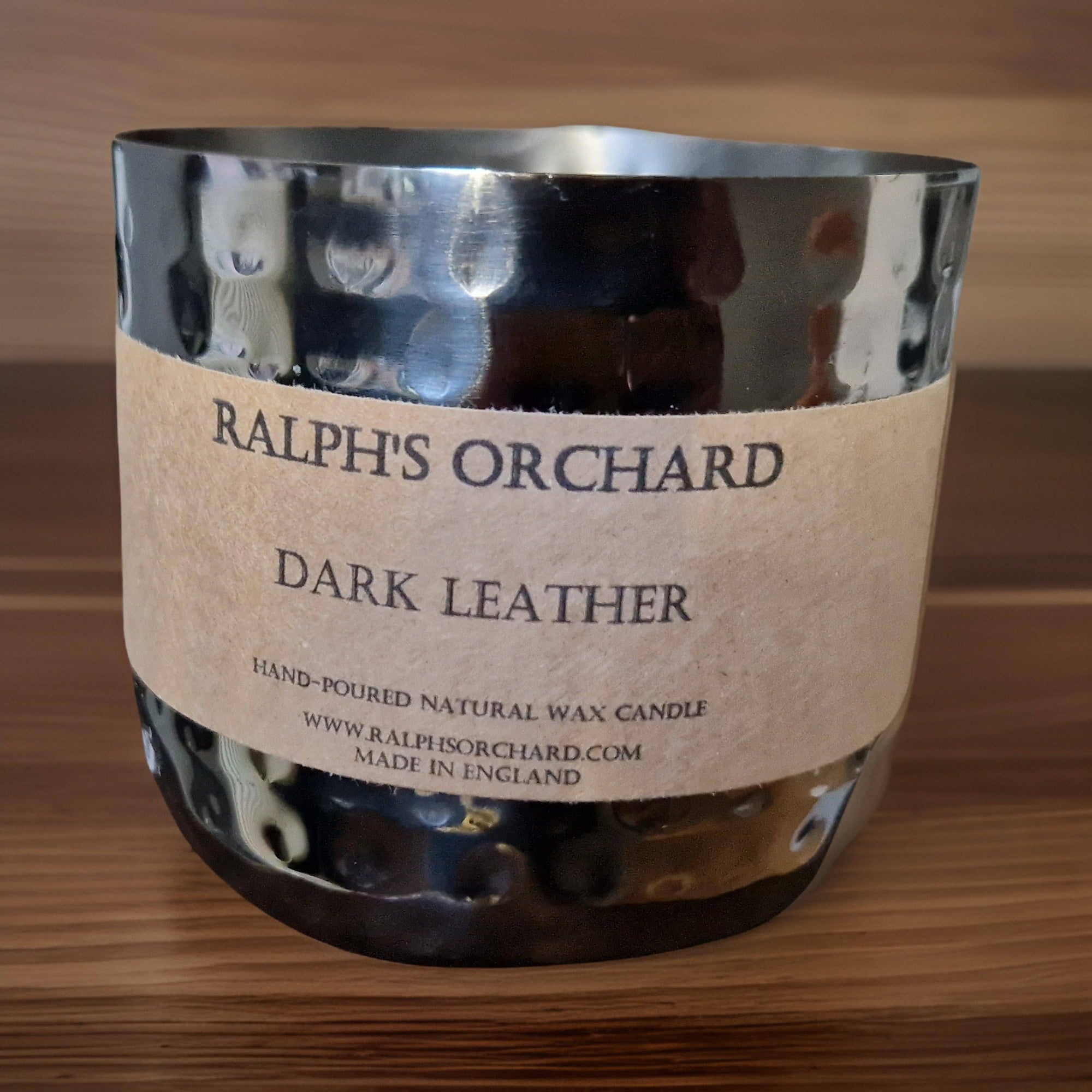 Premium 2-wick dimpled black candle, hand-poured in England, luxury eco-friendly soy wax, elegant home decor, best-selling classic candle by Ralph&#39;s Orchard at brixbailey.com