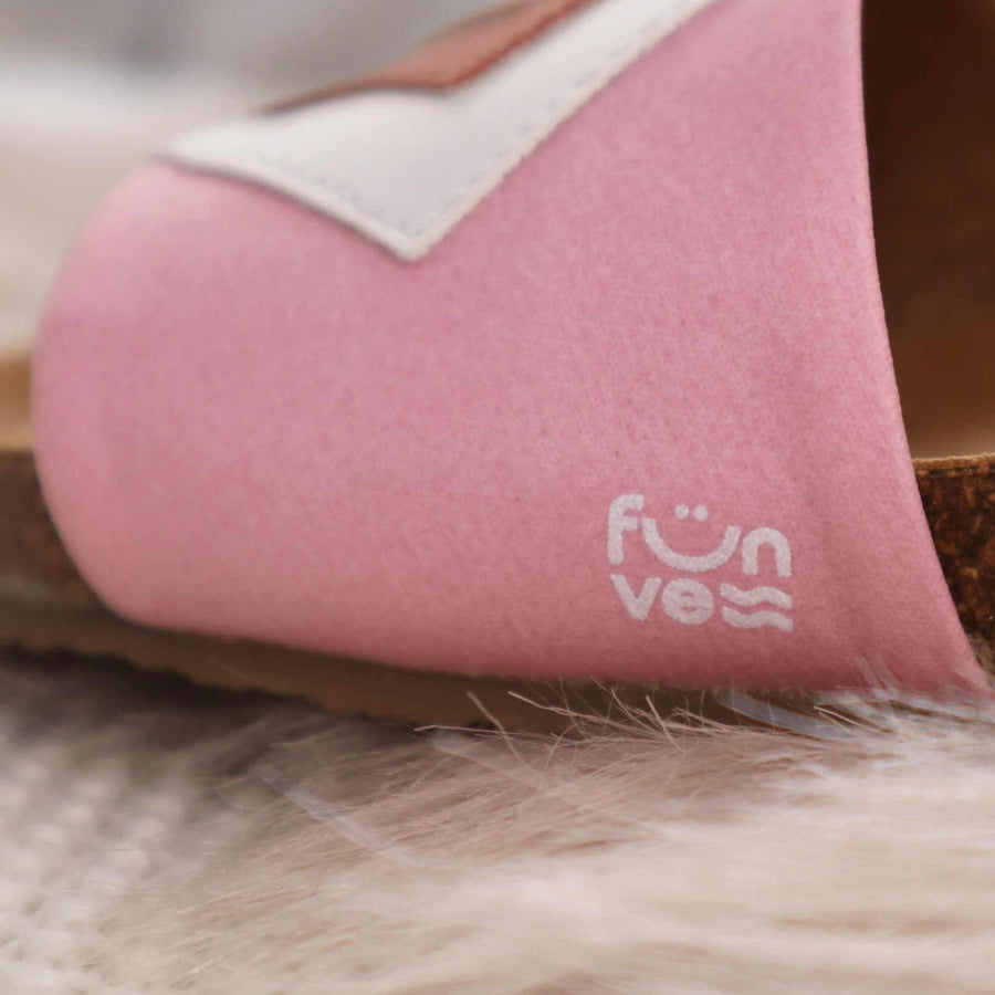 Premium vegan sandals DAWN in mustard, terracotta, white, pink - comfortable strap, soft footbed, slip-resistant sole, fair fashion by Fünve at brixbailey.com
