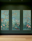 Teal Chinoiserie Tapestry