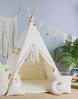 Whimsical Tipi Tent Set for Creative Kids – Safe & Portable by Sówka at brixbailey.com