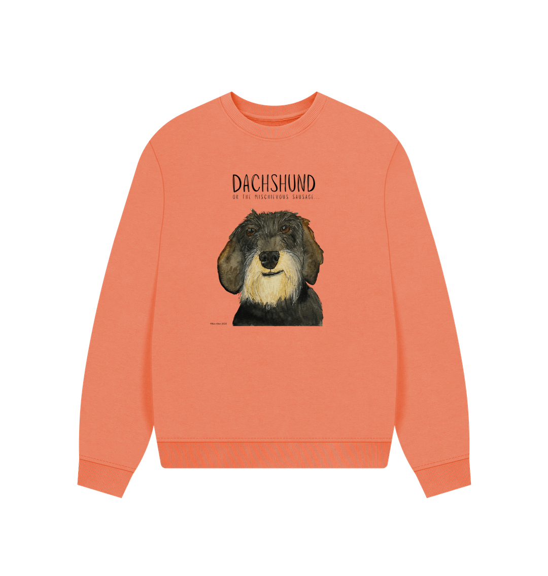 Comfy, Cozy, &amp; Cute: The Wire Haired Dachshund Oversized Sweatshirt"
