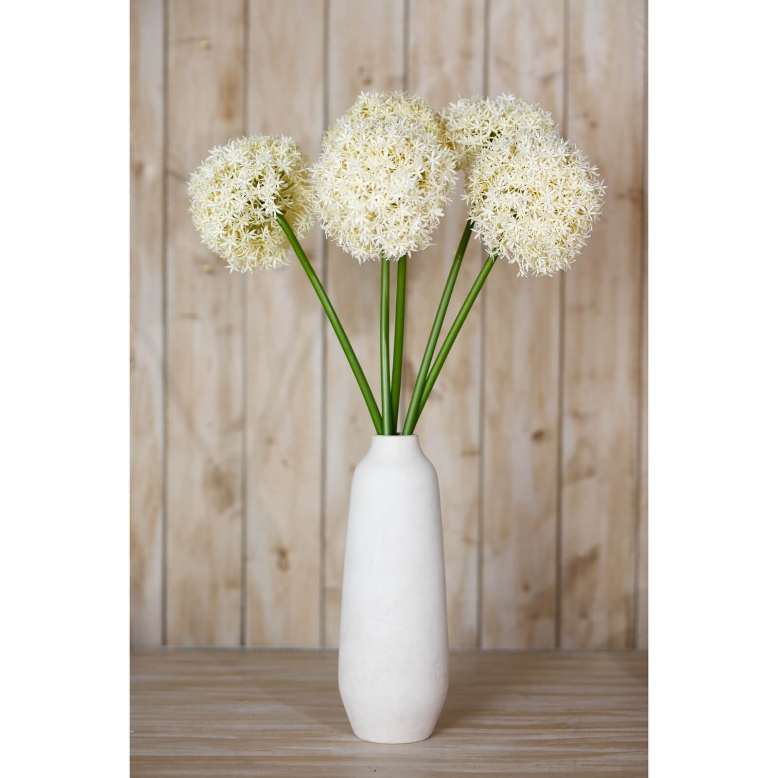 Cream Giant Allium Stem Faux Flower Arrangement