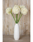Cream Giant Allium Stem Faux Flower Arrangement