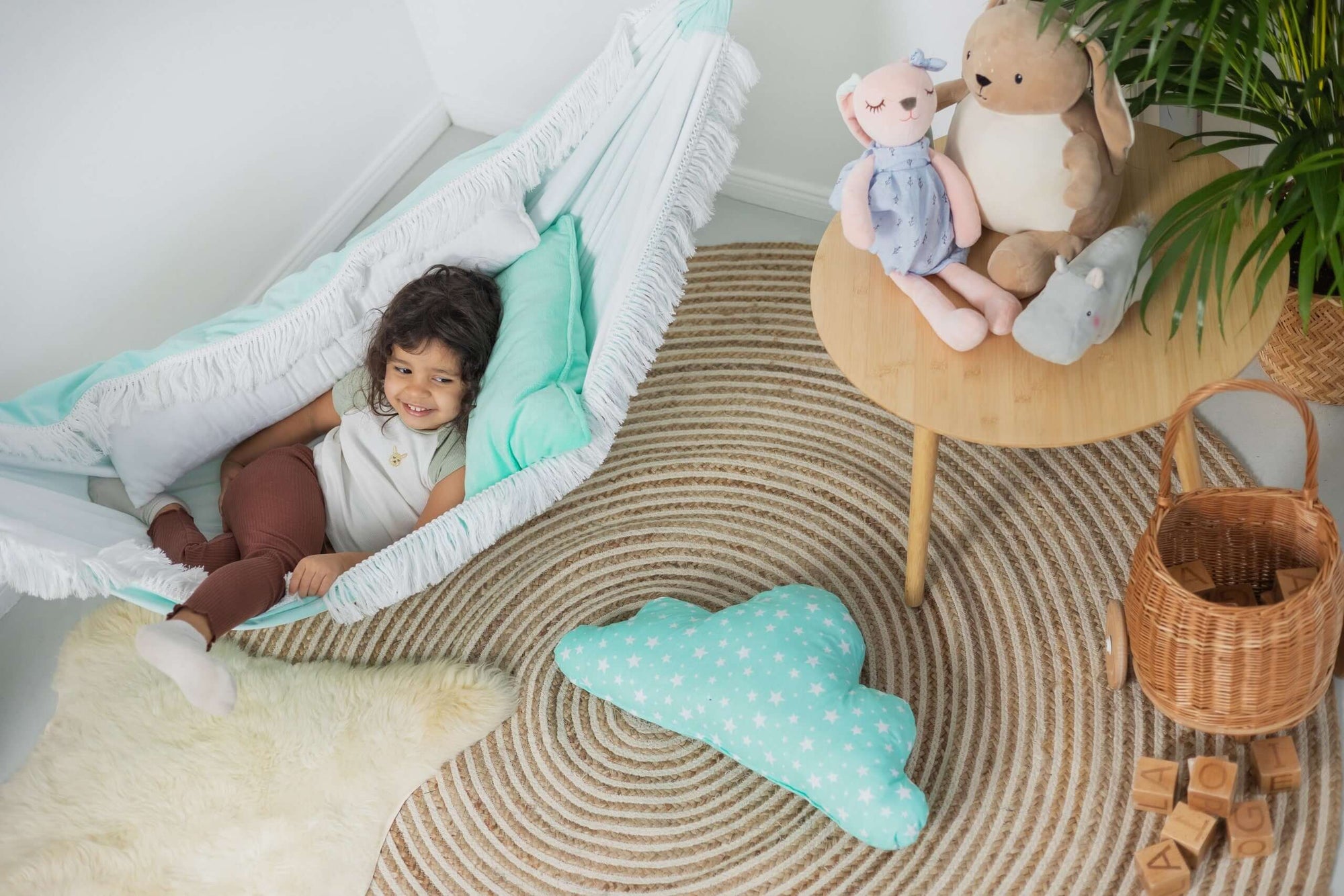 Blue Lagoon Hammock: Calm, Comfort &amp; Elegance for Every Home - Handmade Polish Quality by Sówka at www.brixbailey.com