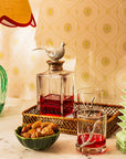 Silver Crest Crystal Decanter