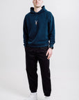 Unisex Indigo Blue Deer Hoodie