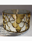 Gold Nesting Coffee Table, Marble