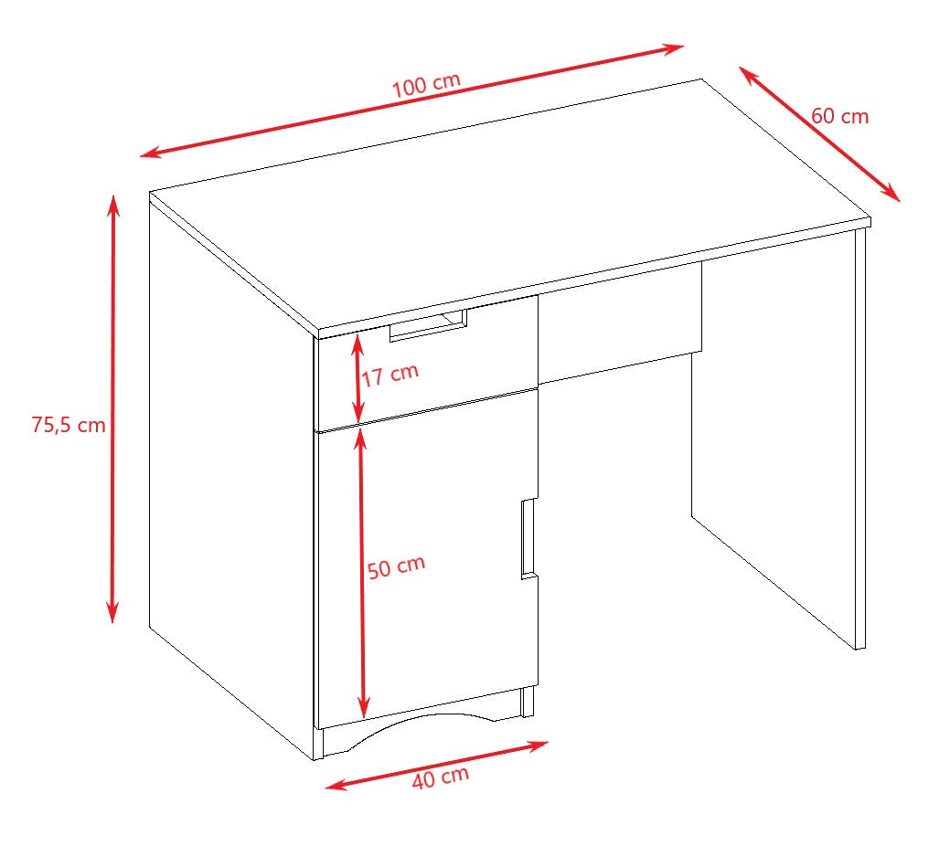 Classic White Three Drawer Chest