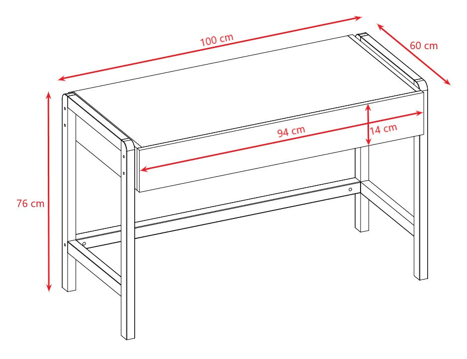 Kids Desk with Drawer Storage