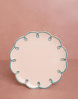 Sky Blue Scalloped Lunch Plate - Set of 4