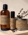 Destress Gift Set | Candle, Massage Oil & Aromatherapy Roll-On