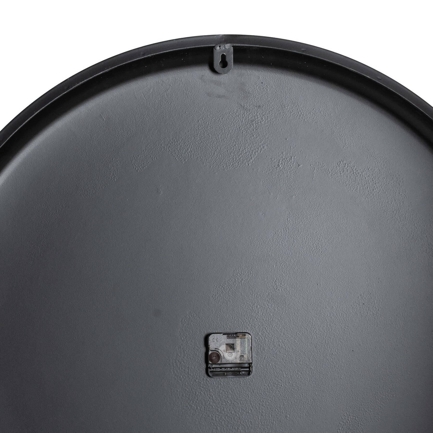 Oversized Wall Clock in Sophisticated Grey Metal Finish